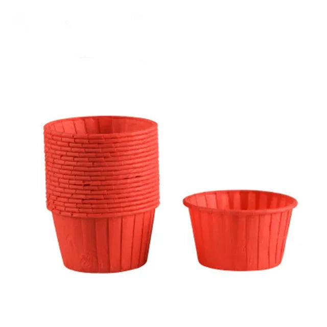 50pcs Gold Muffin Cupcake Liners – Oilproof Baking Cups for Weddings, Parties and Events