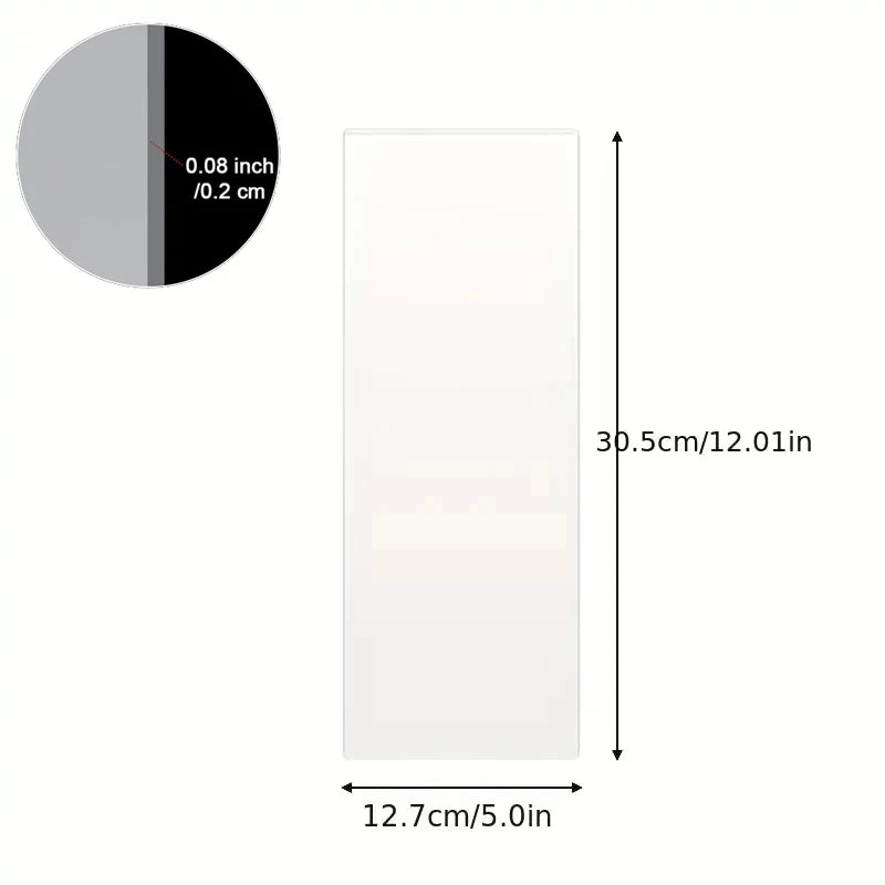 Acrylic Cake Scraper – Transparent Baking Spatula for Decorating and Smoothing Cakes