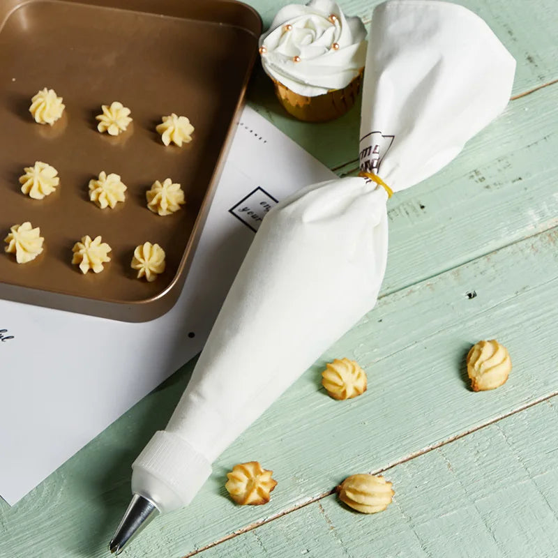 Reusable Cotton Icing Piping Bag – 100% Cotton Pastry Bag for Cake Decorating