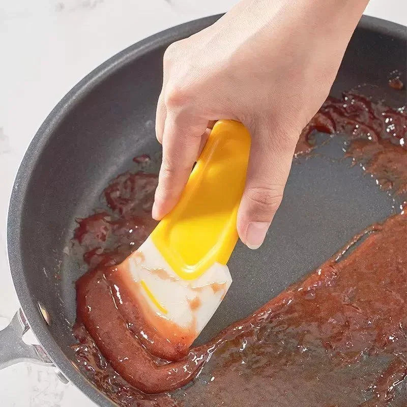Silicone Kitchen Cleaning Spatula – Soft Blade Scraper for Pots, Pans & Baking Dishes