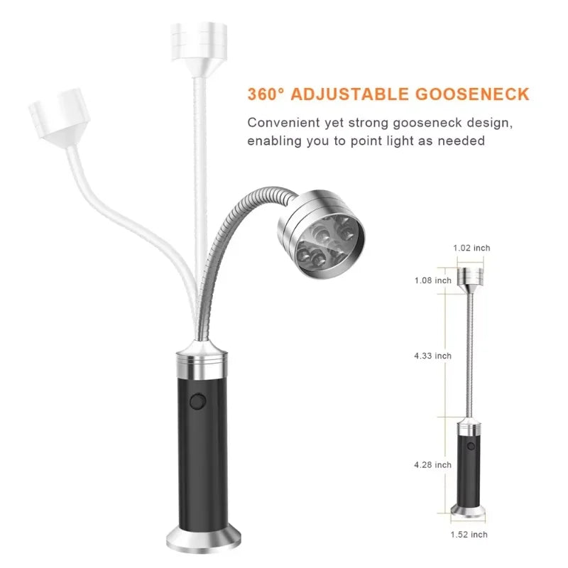 Magnetic BBQ Grill Light – 360° Adjustable LED Lamp for Outdoor Grilling & Heat Resistance