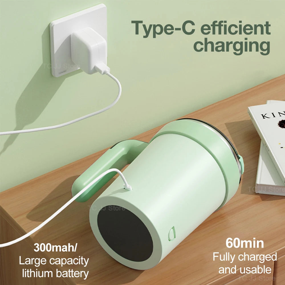 Rechargeable Self-Stirring Mug – Magnetic Electric Coffee Mixer with Lid, 380ml
