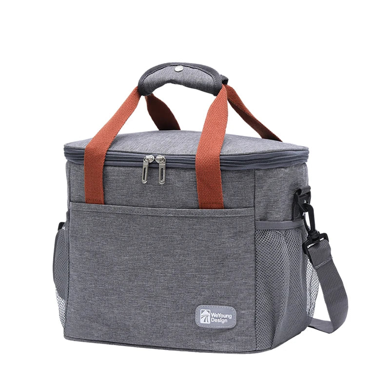 Large Capacity Thermal Insulated Lunch Bag – Portable Oxford Cloth Cooler Tote
