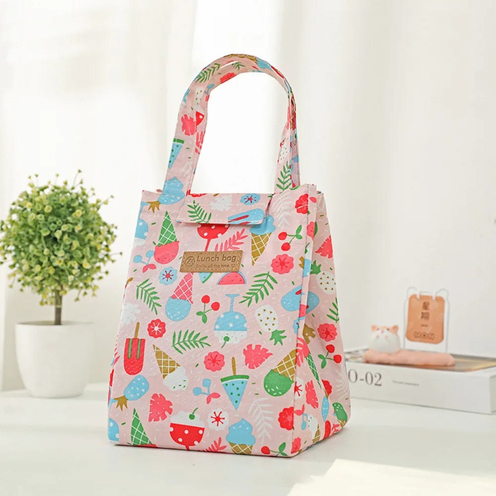 Oxford Cloth Insulated Lunch Bag – Waterproof Cooler for Food & Drink Storage