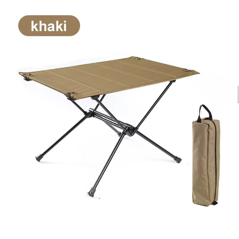 WESTTUNE Lightweight Camping Folding Table – Portable Roll-Up Aluminium Table with Oxford Fabric Top