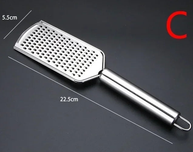 Stainless Steel Handheld Cheese Grater – Multi-Purpose Tool for Veg, Chocolate & More