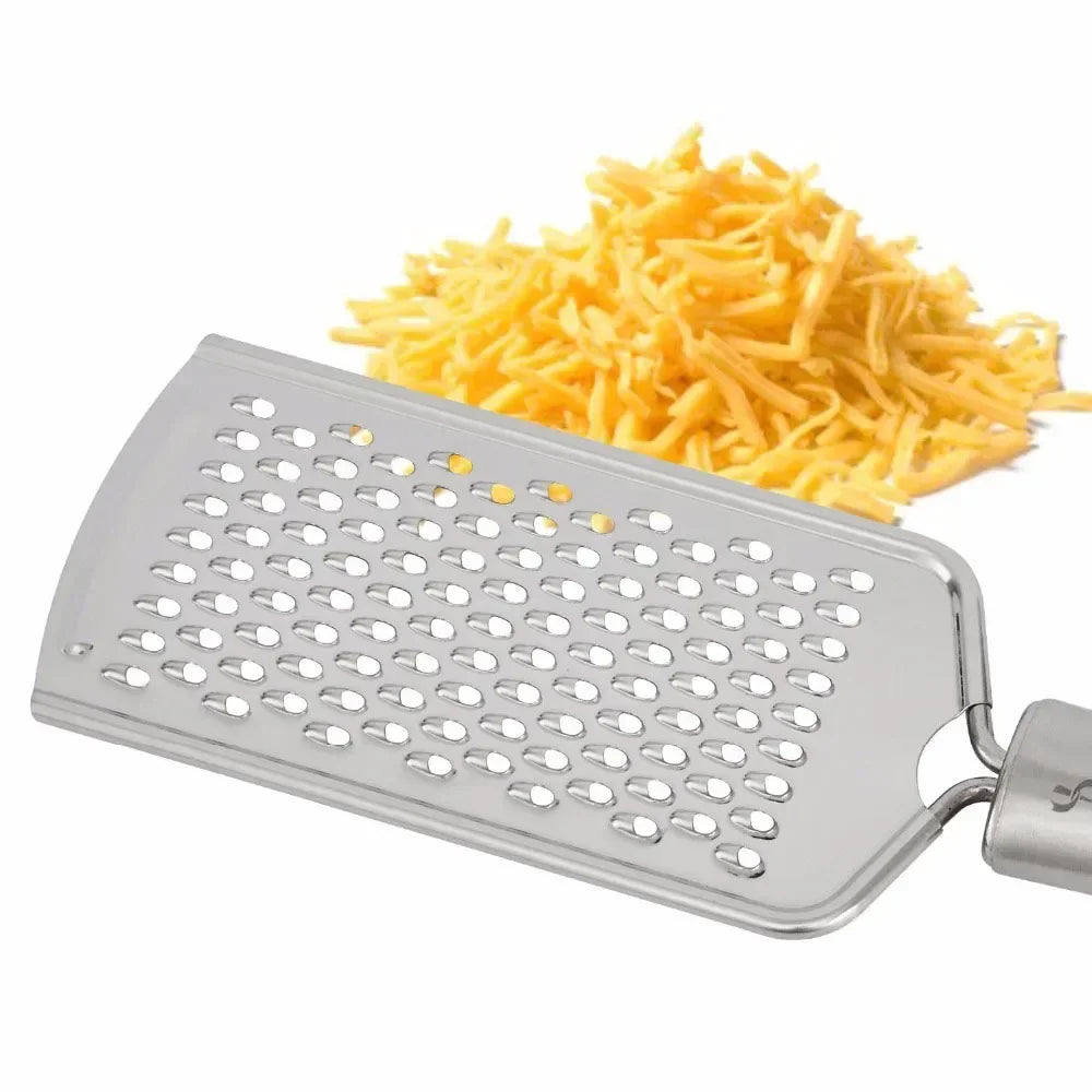 Stainless Steel Handheld Cheese Grater – Multi-Purpose Tool for Veg, Chocolate & More