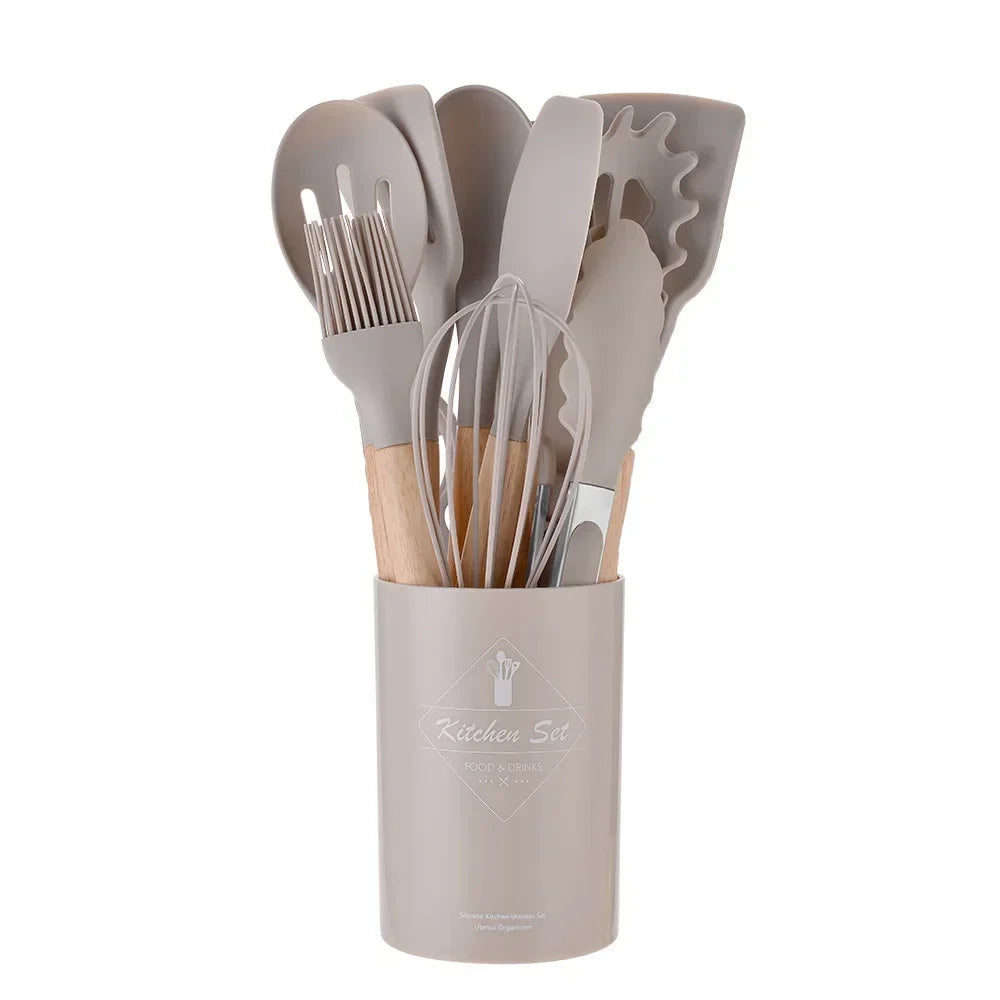 12Pcs Silicone Cooking Utensils Set