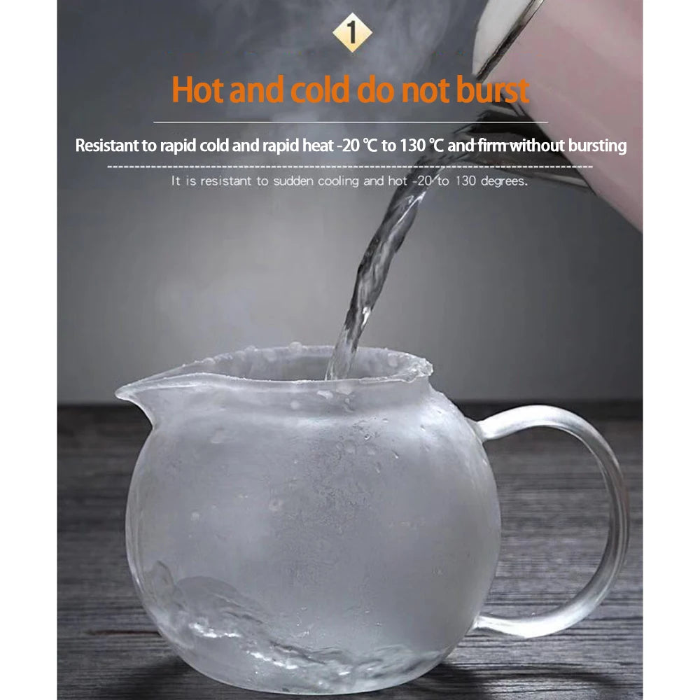 Heat Resistant Glass Teapot with Stainless Steel Infuser – 650ml, 950ml or 1300ml