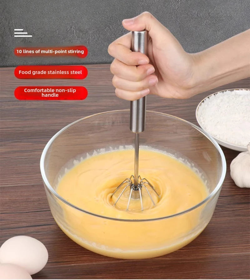 Multi-Function Stainless Steel Egg Whisk – Whisk, Mix & Decorate with Ease
