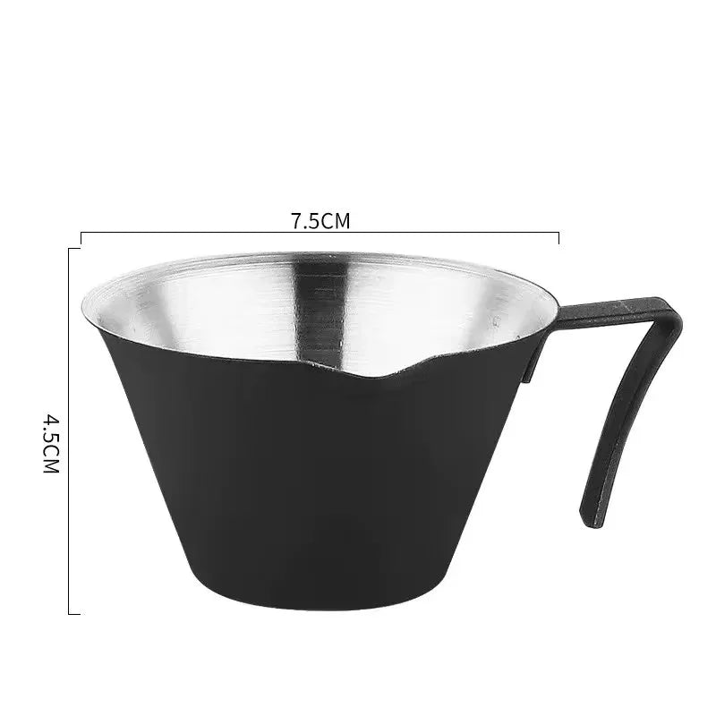 100ml Stainless Steel Espresso Extraction Cup – Coffee Cup with Scale for Home or Café Use