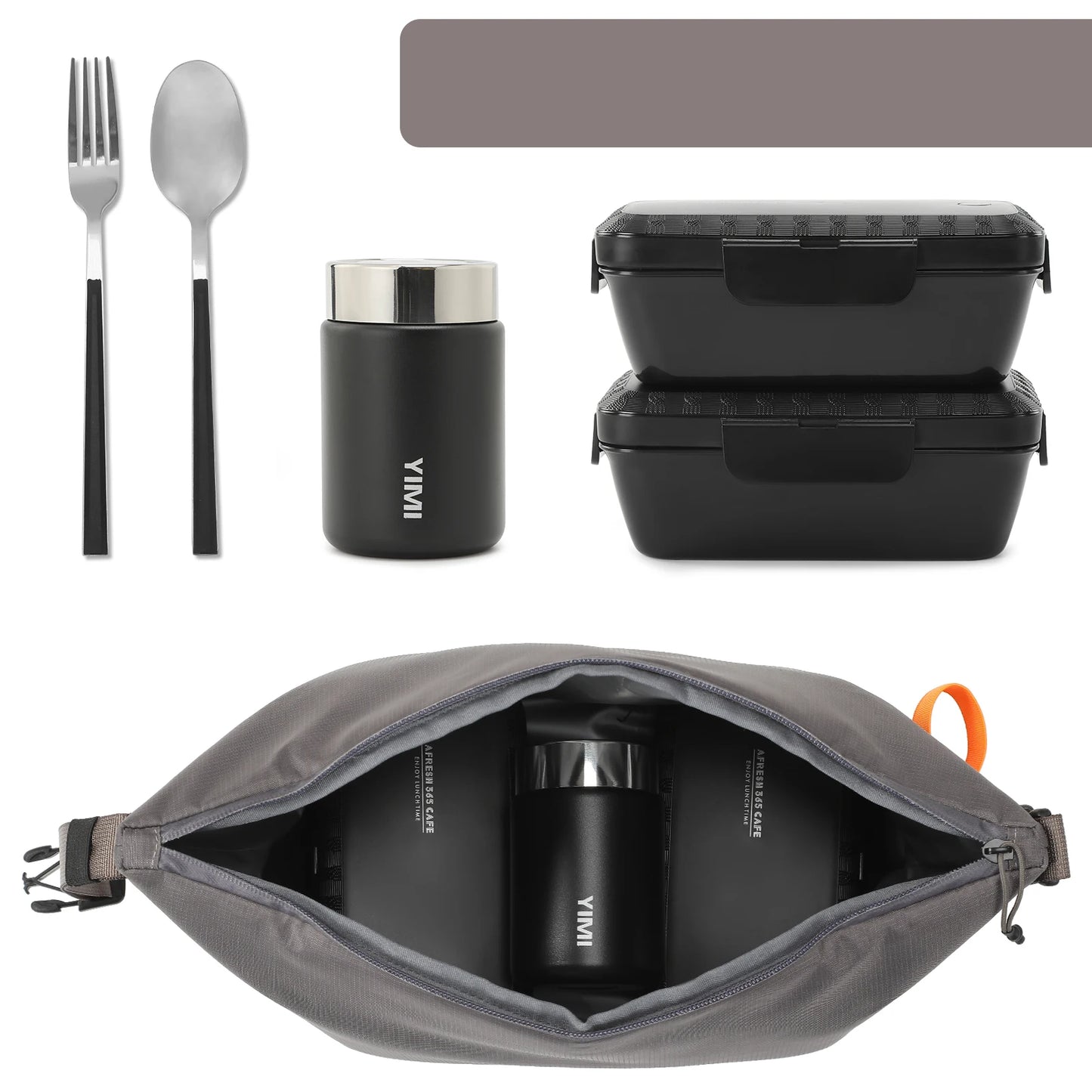 Insulated Lunch Bag with Aluminium Foil Lining – Portable Food Storage for Work or Picnic