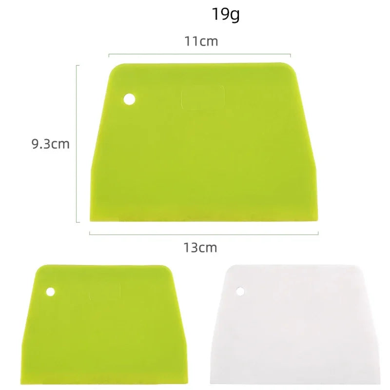 2PCS Plastic Dough Scraper and Pastry Cutter Set – Baking and Cake Decorating Tools