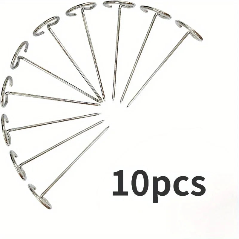 10pcs Grill Skewers – Stainless Steel for Air Fryer, Oven & BBQ Cooking