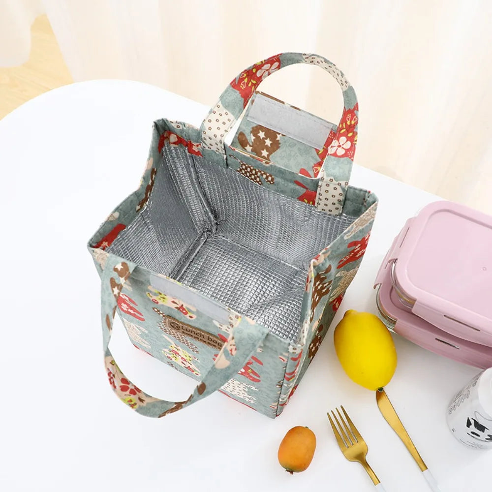 Oxford Cloth Insulated Lunch Bag – Waterproof Cooler for Food & Drink Storage