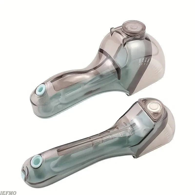 Adjustable Plastic Measuring Cup and Spoon with Handle for Dry and Liquid Kitchen Use