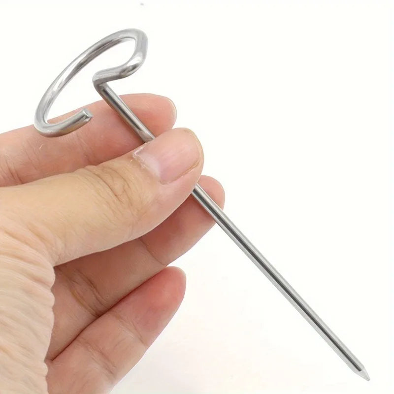 10pcs Grill Skewers – Stainless Steel for Air Fryer, Oven & BBQ Cooking