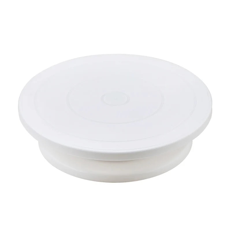 Macaron Rotating Cake Turntable – 11" Revolving Stand for Cake Decorating and Baking