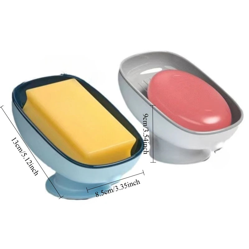 Luxury Draining Soap Box with Suction Cup – Kitchen Sink Accessory