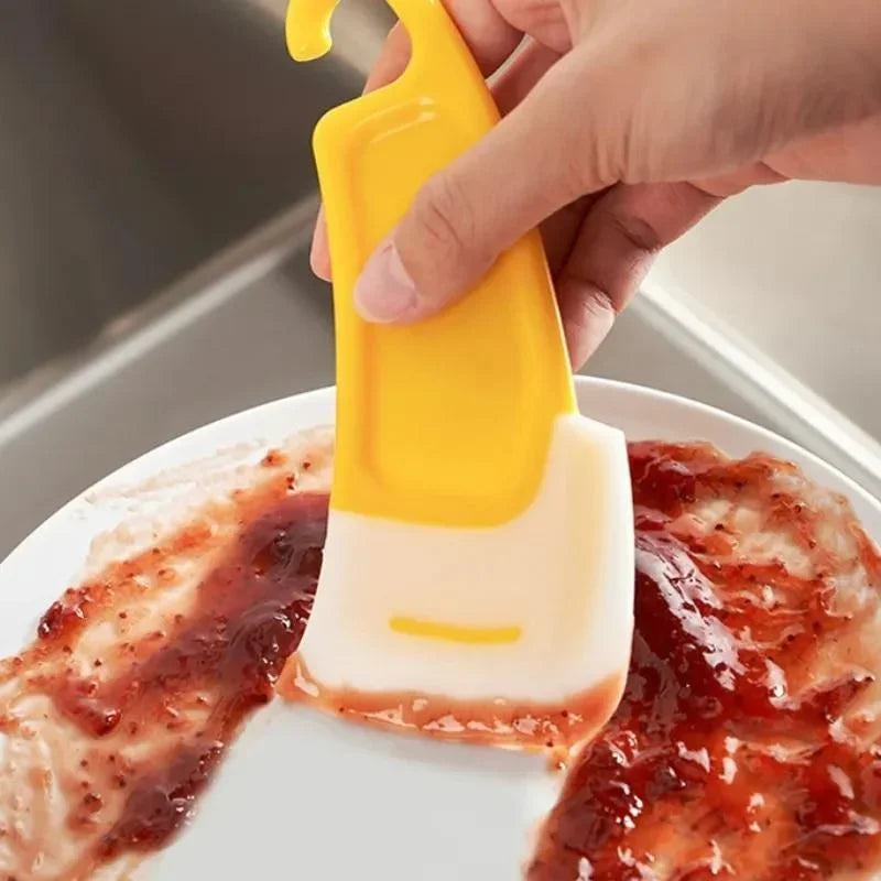 Silicone Kitchen Cleaning Spatula – Soft Blade Scraper for Pots, Pans & Baking Dishes