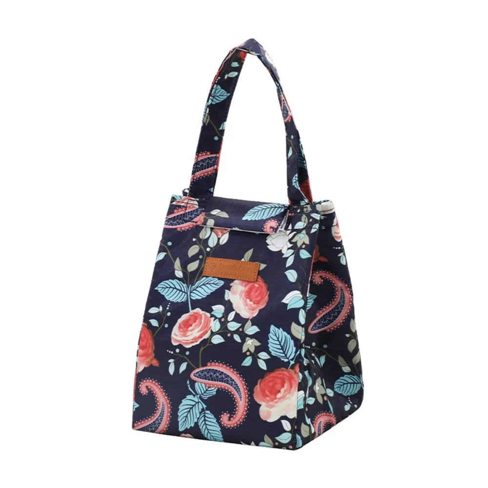 Oxford Cloth Insulated Lunch Bag – Waterproof Cooler for Food & Drink Storage