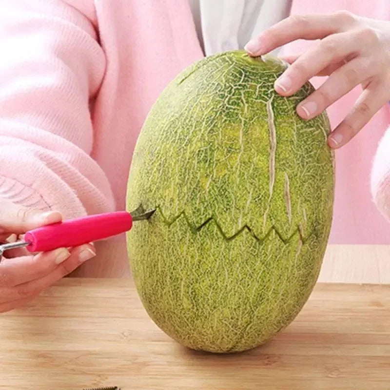 Fruit Carving Knife and Melon Scoop – 2-in-1 Stainless Steel Fruit & Ice Cream Ball Maker