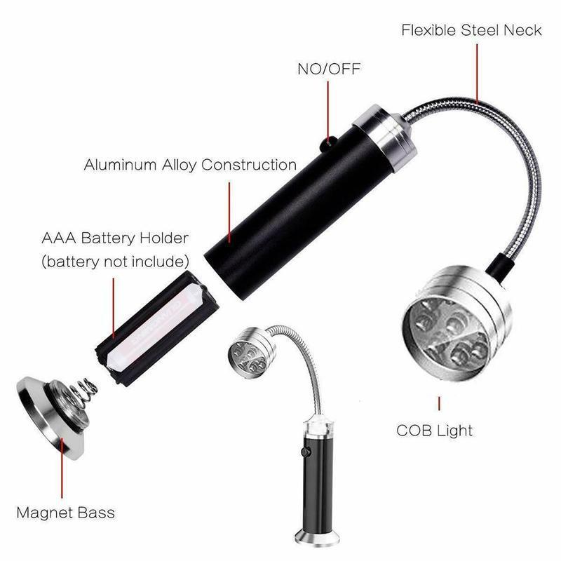 Magnetic BBQ Grill Light – 360° Adjustable LED Lamp for Outdoor Grilling & Heat Resistance