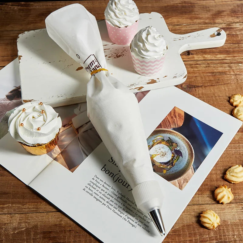 Reusable Cotton Icing Piping Bag – 100% Cotton Pastry Bag for Cake Decorating