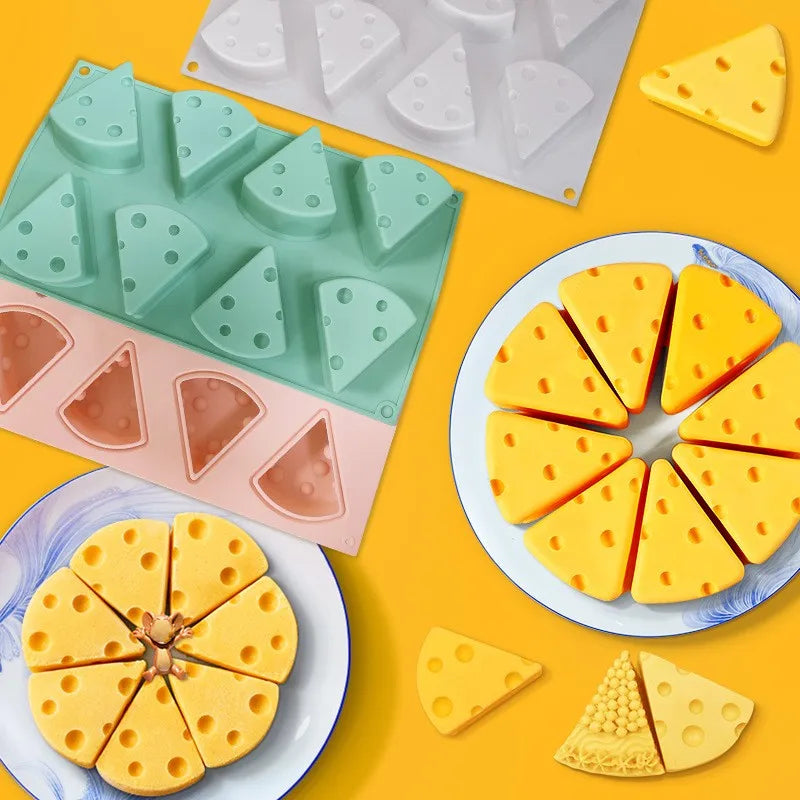 Cheese Shape Silicone Mould – Mousse, Chocolate and Cake Baking Decoration Tool