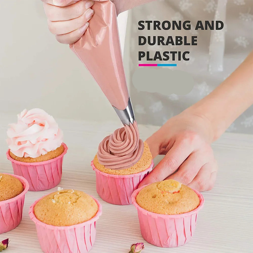 20-100pc Disposable Piping Bags – Icing & Cream Bags for Cake and Pastry Decorating 2