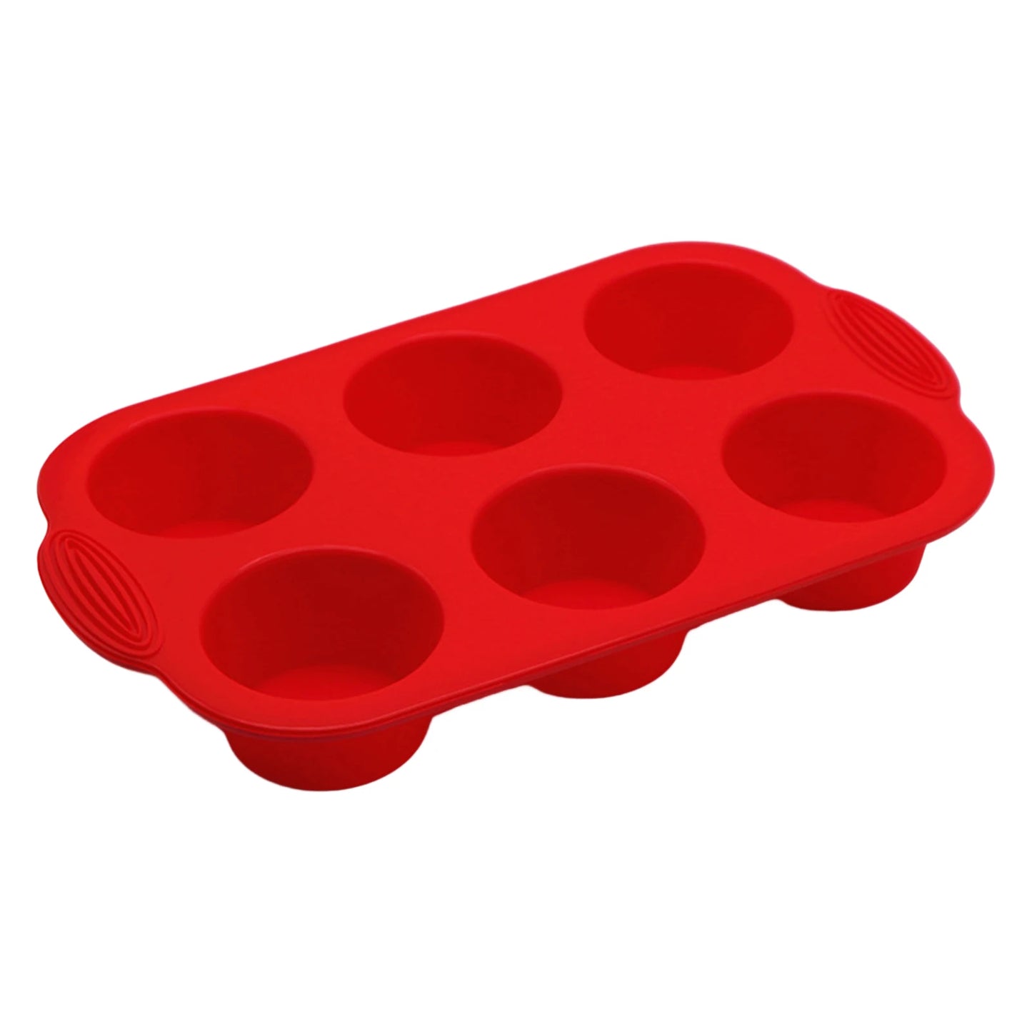 Silicone 6-Cup Cake Mould – Non-Stick Muffin Tray for Baking Cupcakes, Cakes and Biscuits