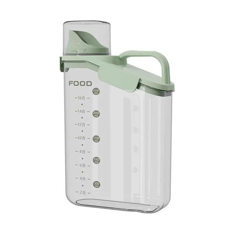 Airtight Food Storage Container with Pour Spout & Measuring Cup – Cereal & Grain Dispenser