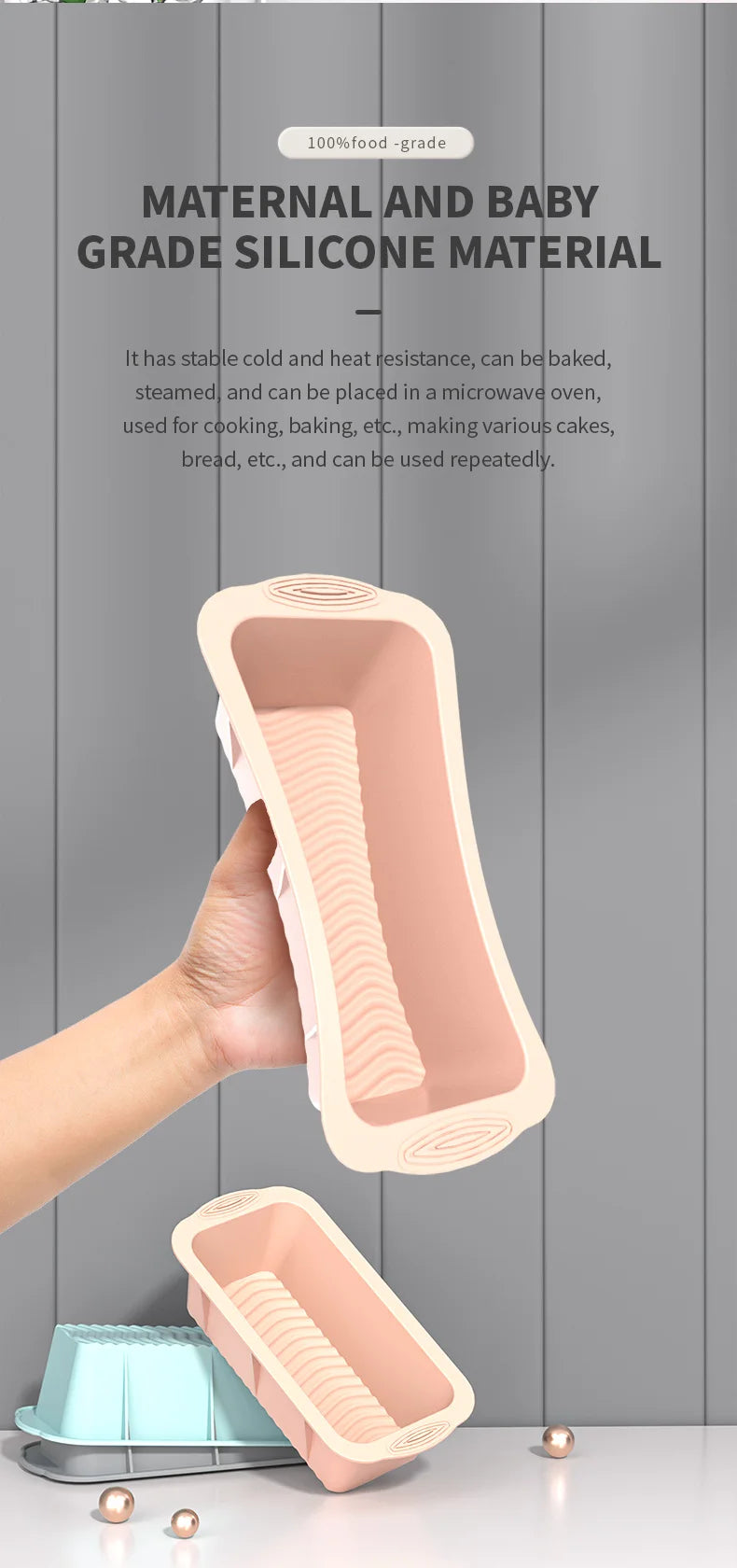Non-Stick Silicone Cake Mould – Versatile Baking Pan for Cakes or Breads
