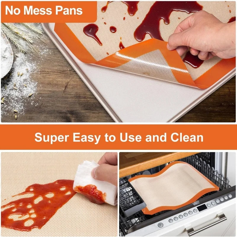 Non-Stick Silicone Baking Mat – Heat-Resistant Oven & Air Fryer Liner for Pastry & Bread