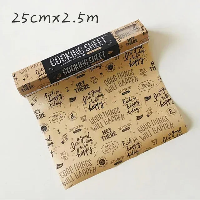 Non-Stick Parchment Baking Sheets – Tear-to-Size Oven Paper for Cooking & Food Wrapping