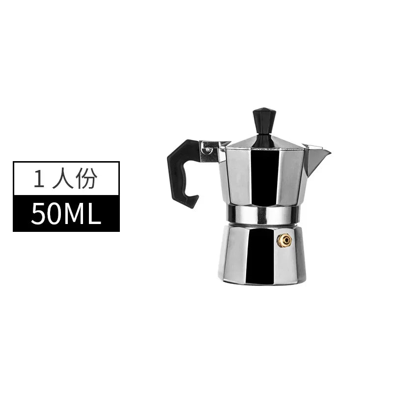 600ml Moka Coffee Pot – Italian-Style Aluminium Espresso Maker for Stove-Top Brewing