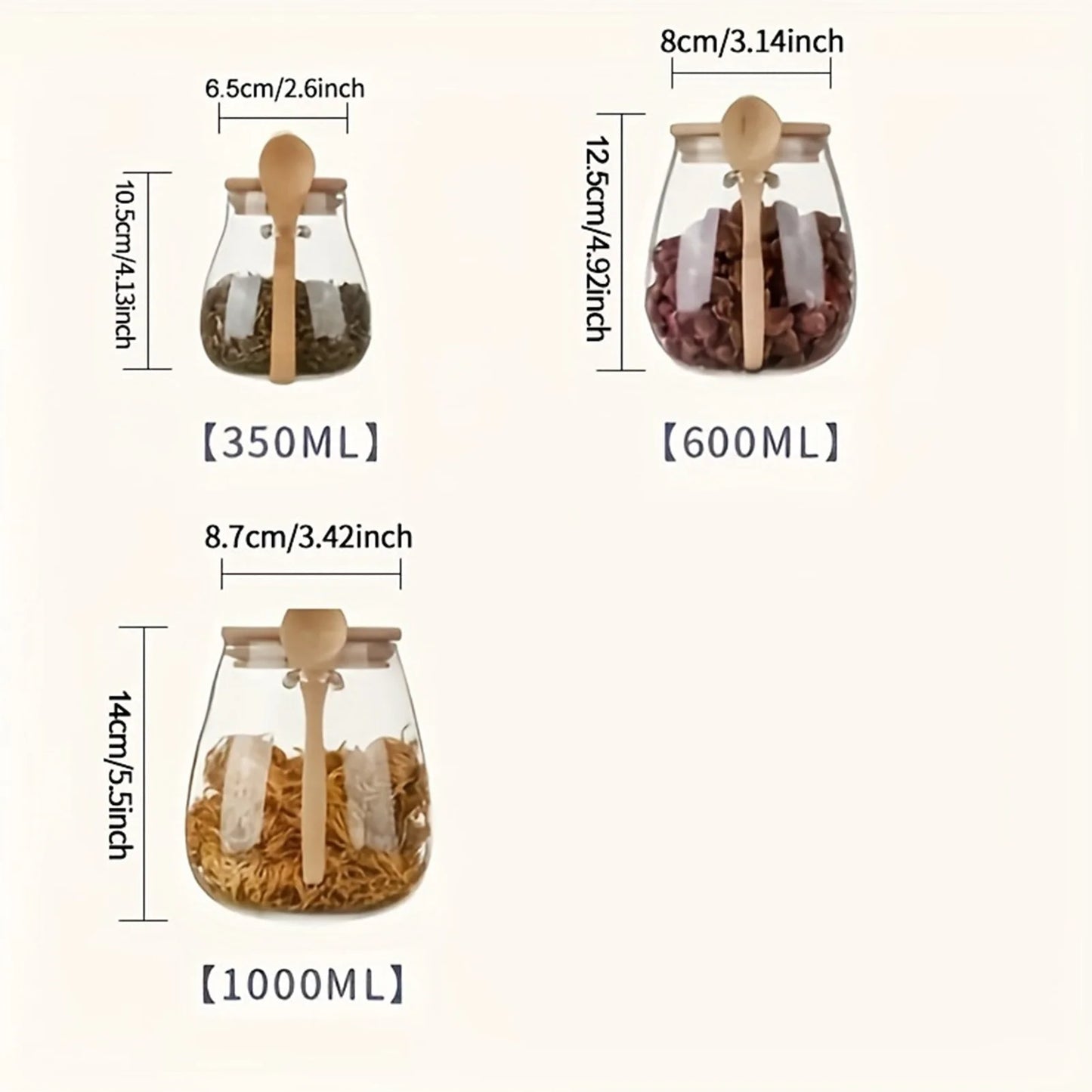 Airtight Canister Glass Jar
