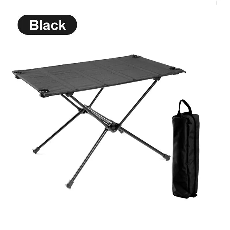 WESTTUNE Lightweight Camping Folding Table – Portable Roll-Up Aluminium Table with Oxford Fabric Top