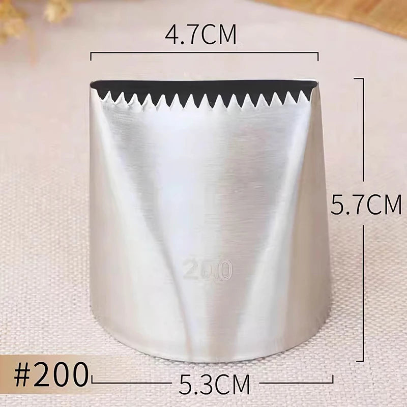 Basket Weave Icing Nozzles – Stainless Steel Piping Tips for Cake & Cupcake Decorating