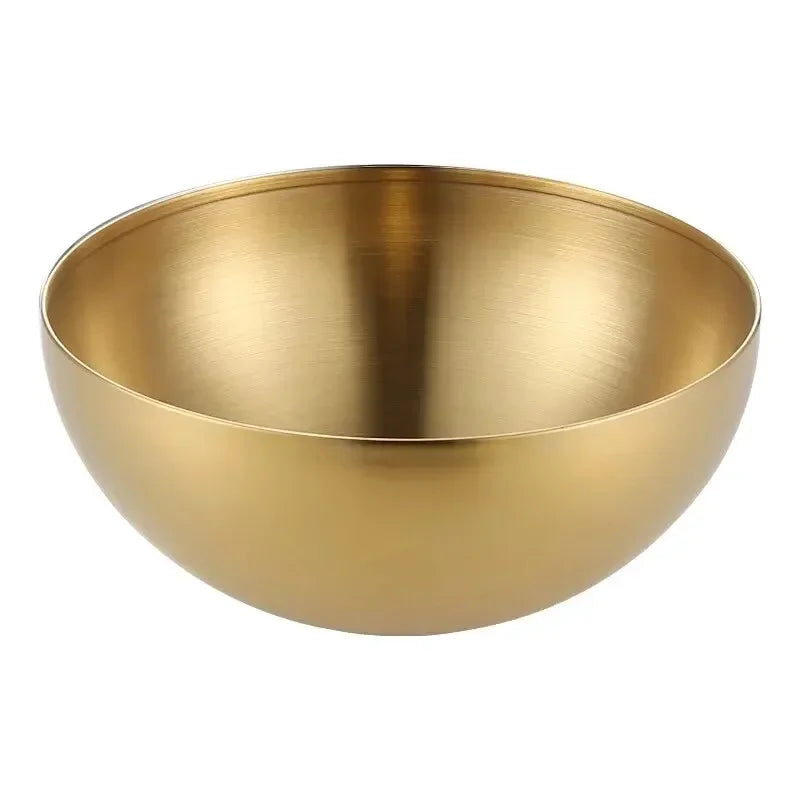 Stainless Steel Mixer Bowl – Durable Mixing Bowl in Gold or Silver