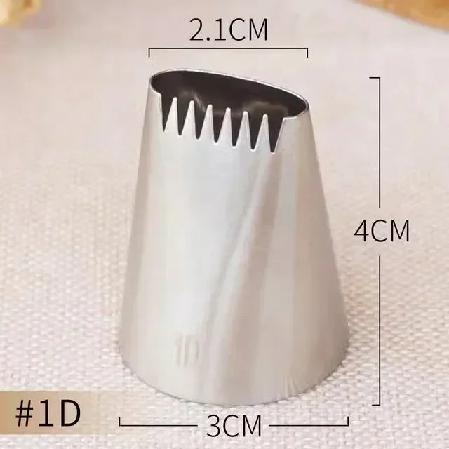 Basket Weave Icing Nozzles – Stainless Steel Piping Tips for Cake & Cupcake Decorating