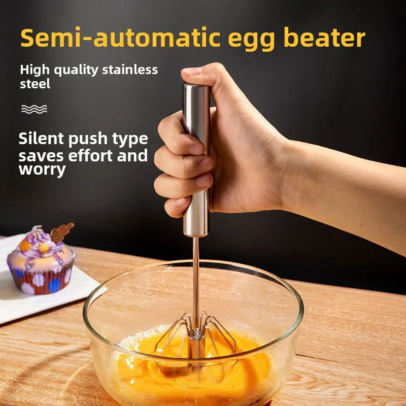 Multi-Function Stainless Steel Egg Whisk – Whisk, Mix & Decorate with Ease