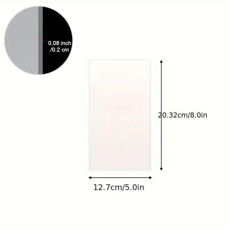 Acrylic Cake Scraper – Transparent Baking Spatula for Decorating and Smoothing Cakes
