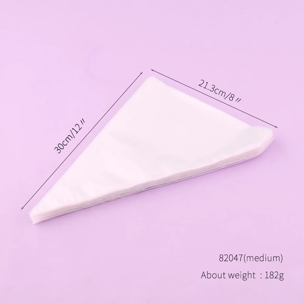 100pc Disposable Piping Bags – Icing & Cream Bags for Cake and Pastry Decorating