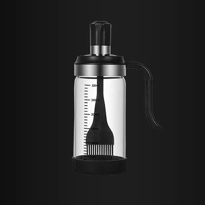 Silicone Oil Brush with Glass Bottle – High Temp Resistant, Non-Shedding, for Kitchen & BBQ