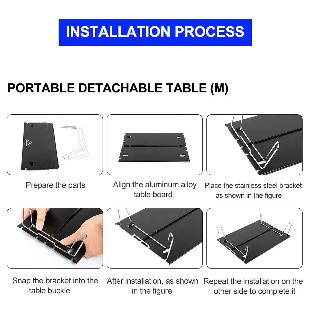 Widesea Foldable Camping Table – Ultralight Aluminium Desk for Outdoor, Hiking, and Picnic Use