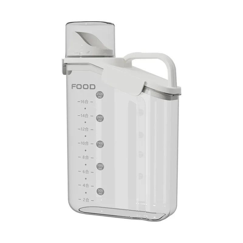 Airtight Food Storage Container with Pour Spout & Measuring Cup – Cereal & Grain Dispenser