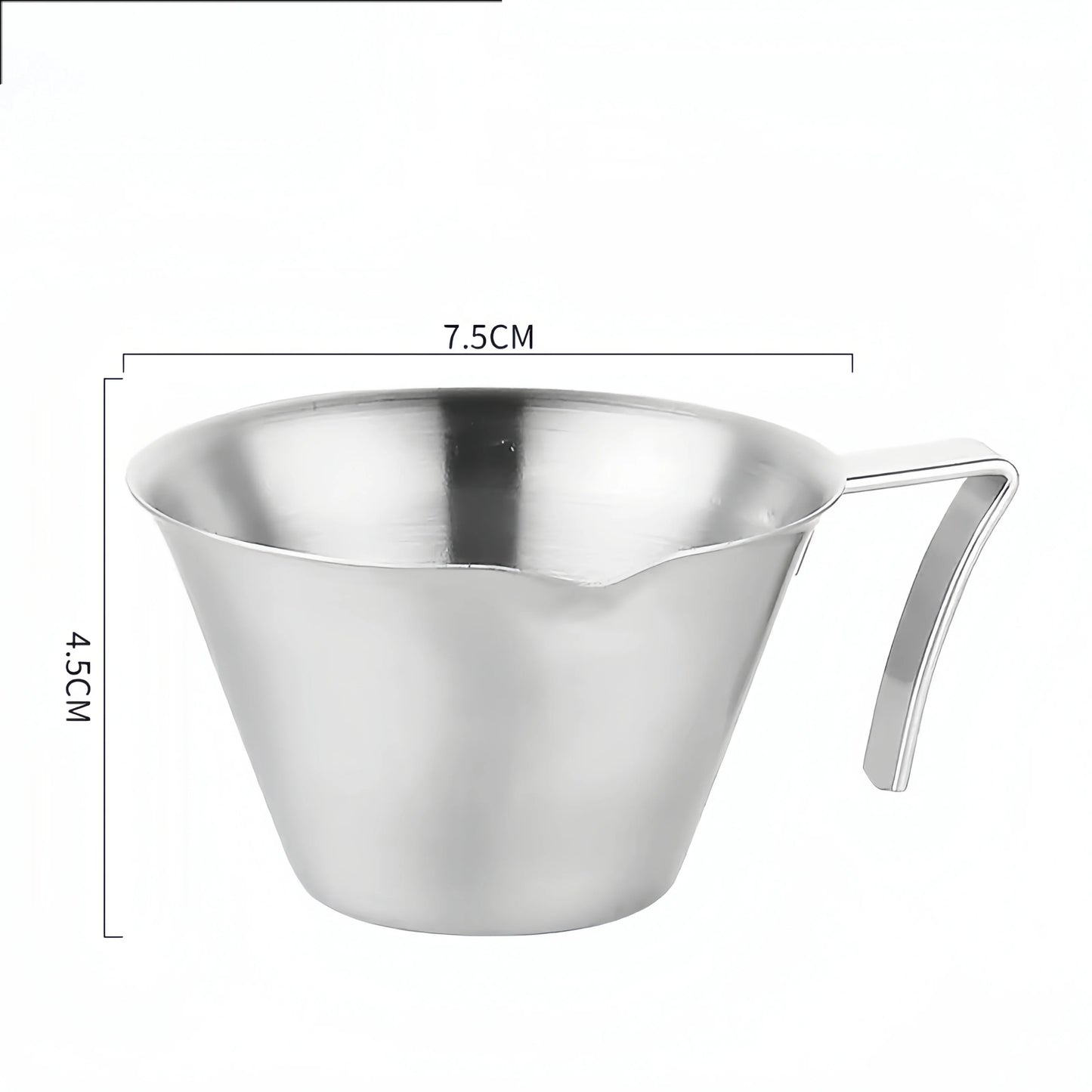 100ml Stainless Steel Espresso Extraction Cup – Coffee Cup with Scale for Home or Café Use
