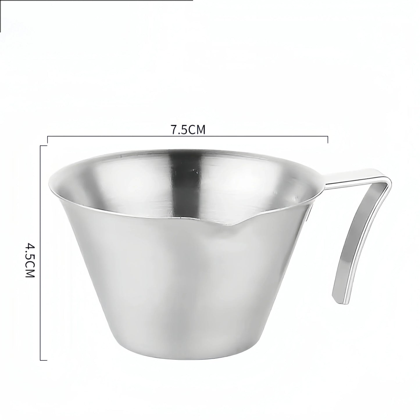 100ml Stainless Steel Espresso Extraction Cup – Coffee Cup with Scale for Home or Café Use