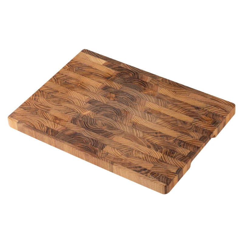Large Teak Wood Cutting Board – Durable 1" Thick Chopping Board for Everyday Kitchen Use
